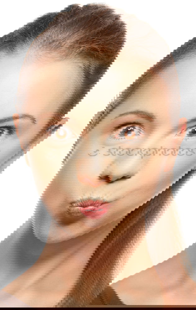 Similar – Image, Stock Photo Young blonde girl with two braids