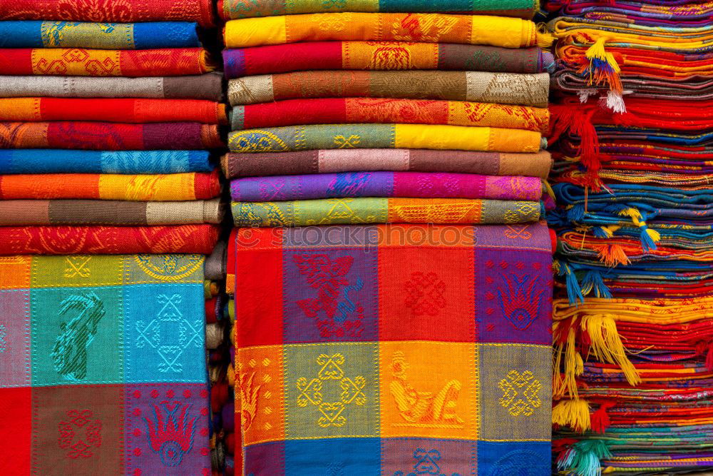 Similar – Image, Stock Photo Store with colorful traditional carpets