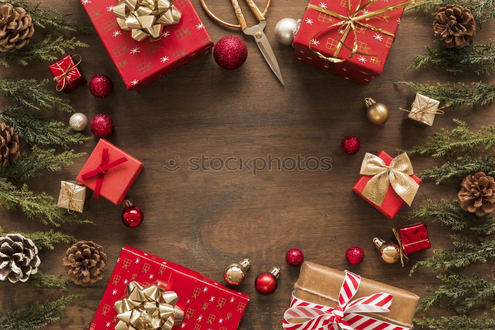 Similar – Gingerbread cookie on Christmas gift