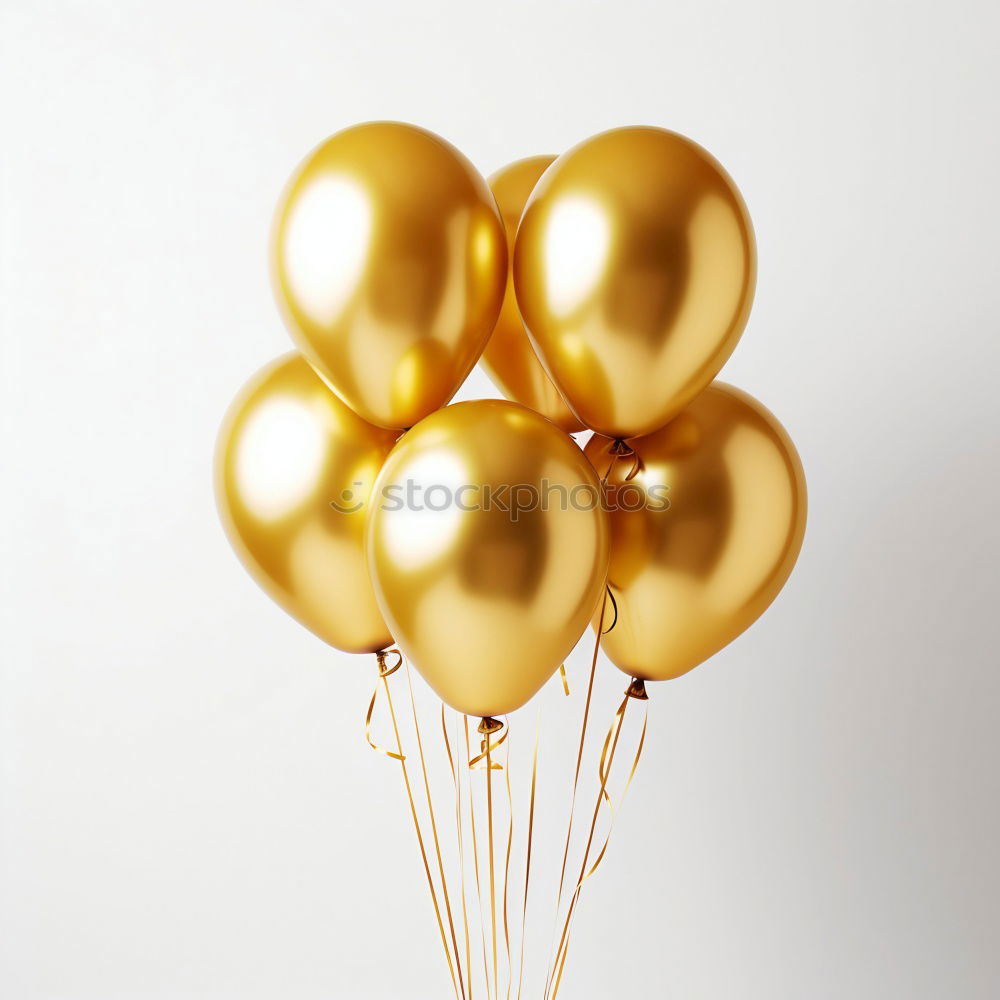 Similar – Image, Stock Photo Festive balloons in gold, pink and white in a bouquet