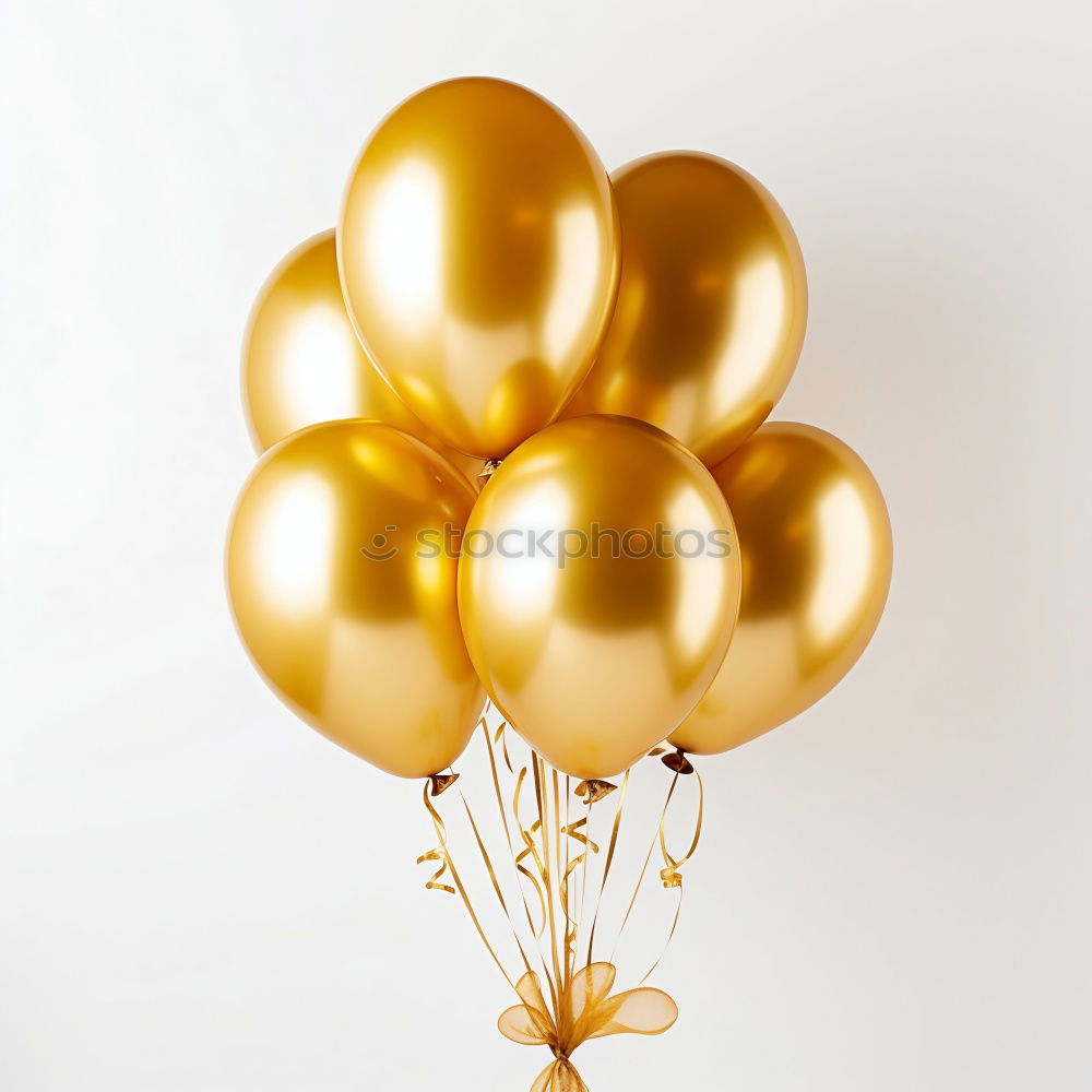 Similar – Image, Stock Photo Festive balloons in gold, pink and white in a bouquet