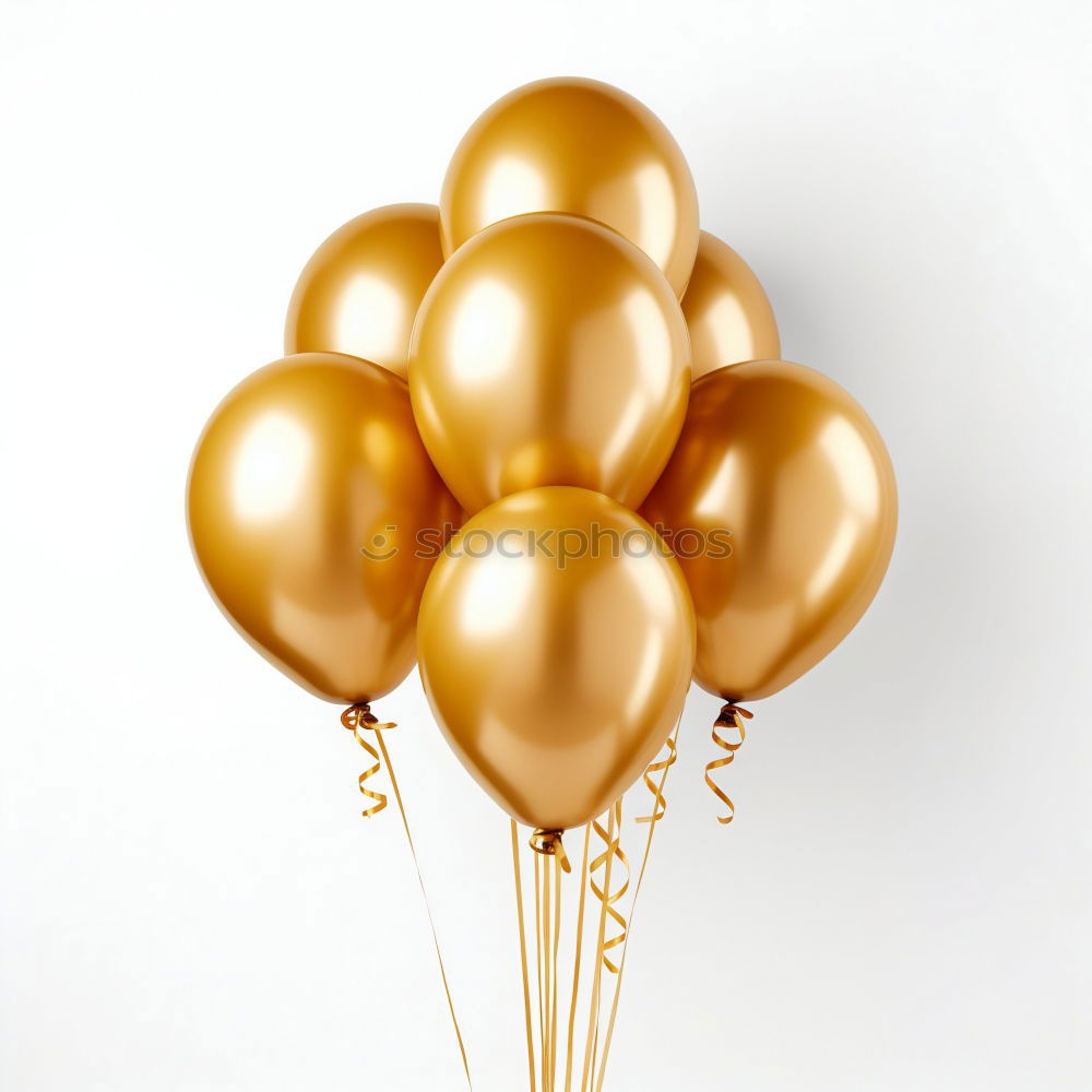 Similar – Image, Stock Photo Festive balloons in gold, pink and white in a bouquet