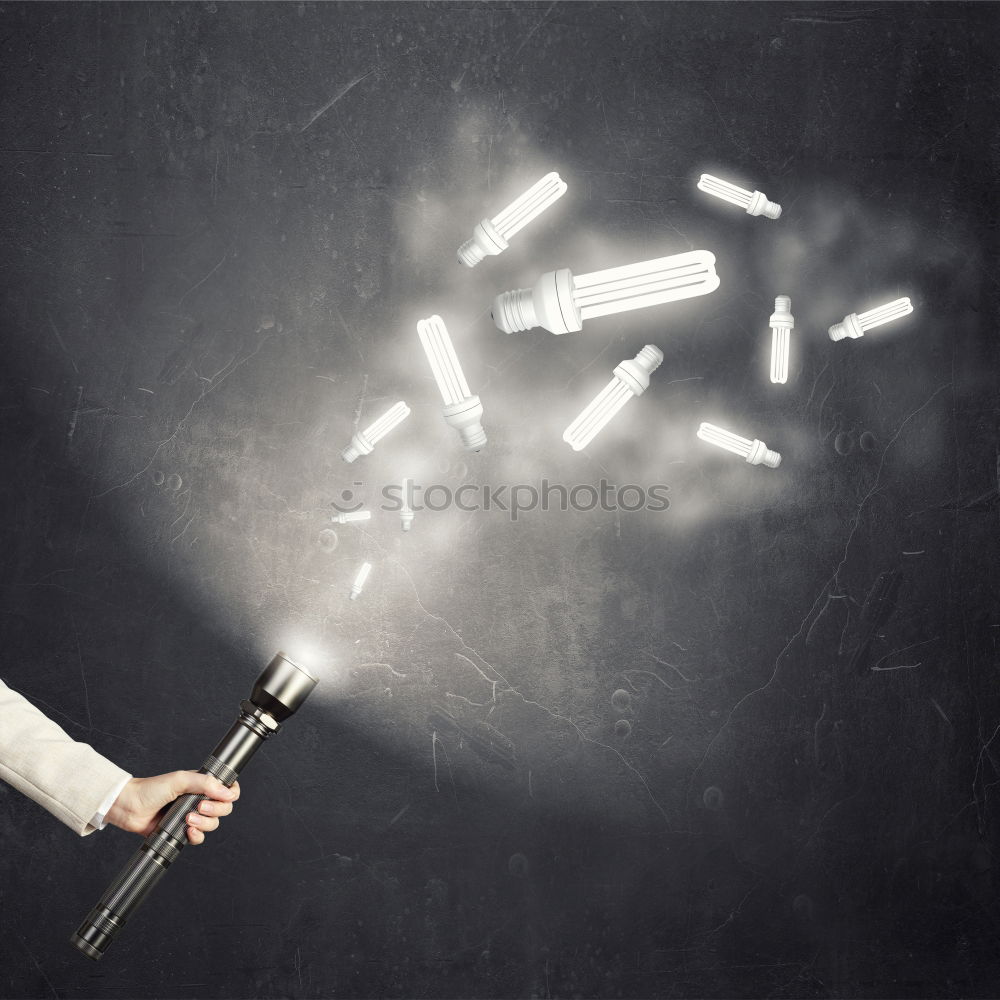 Similar – Image, Stock Photo Woman in protective clothes coloring a wall with a paint roller