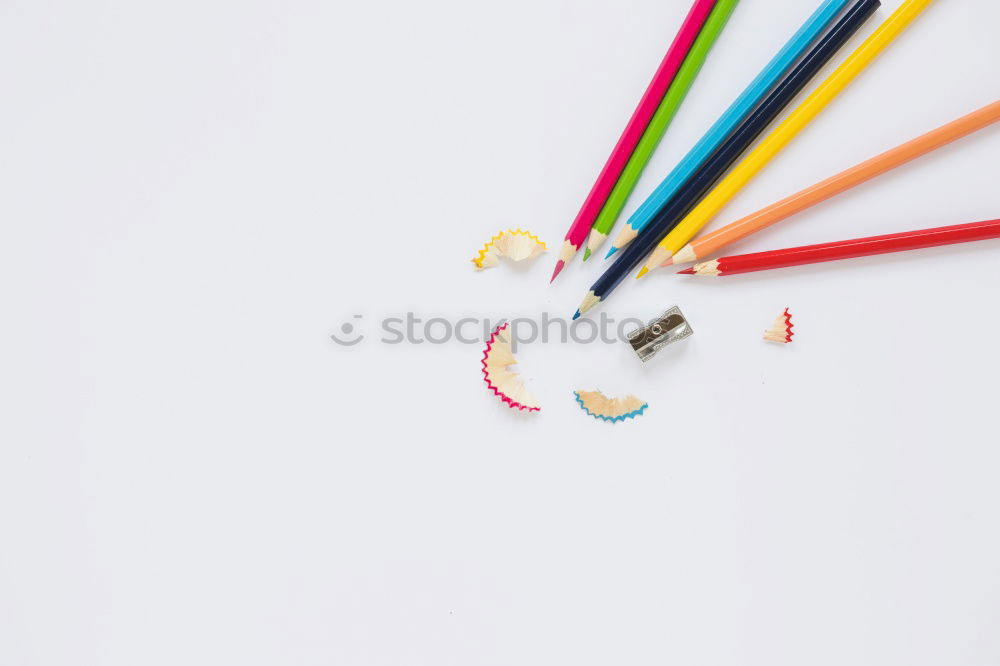 Similar – Image, Stock Photo Set of scattered sewing accessories on white wooden table