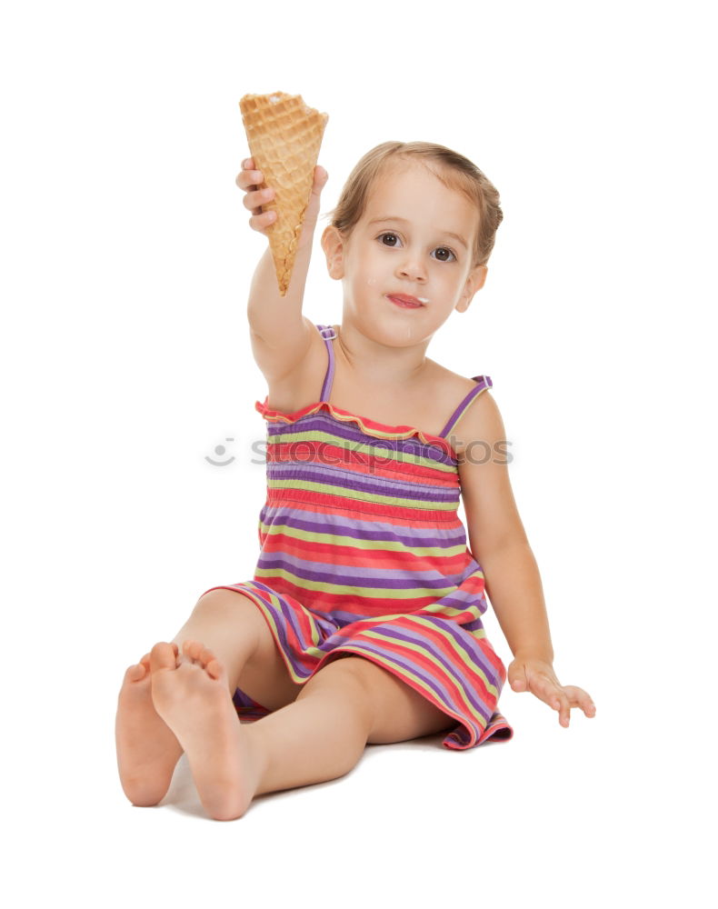 Similar – long-haired boy enjoys marble cake