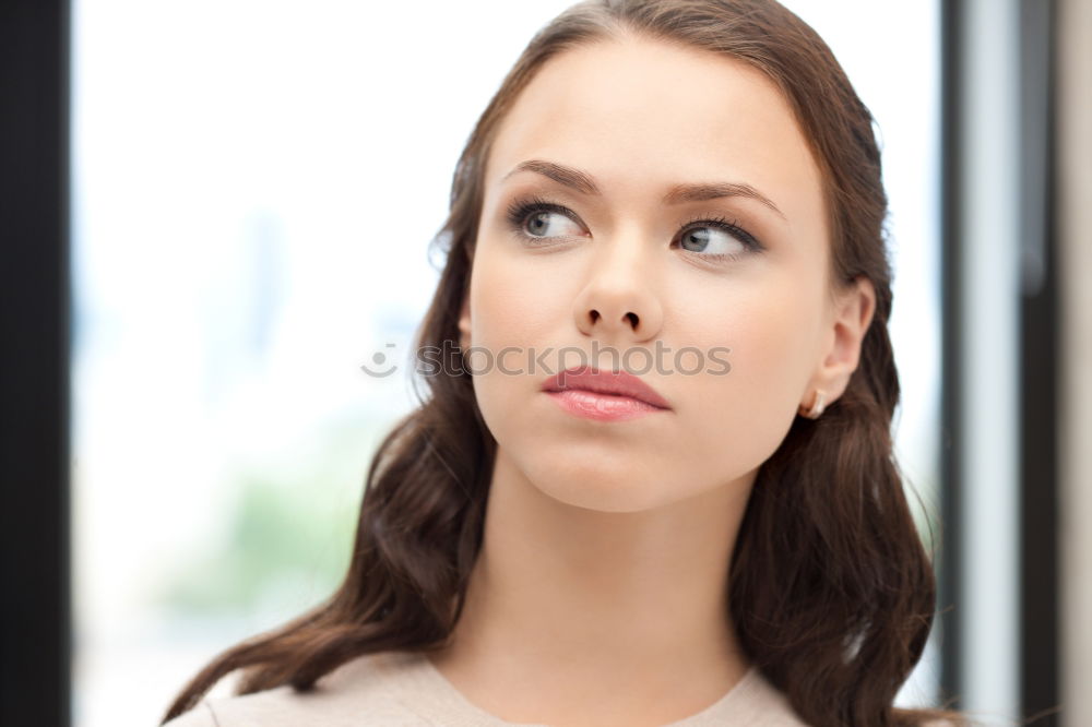 Similar – Image, Stock Photo Woman with mug at the window