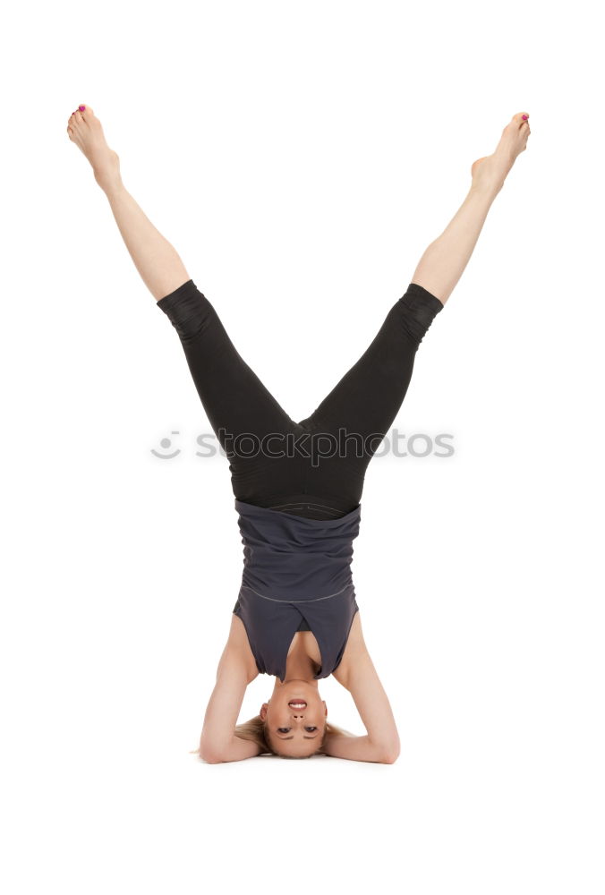 Similar – blumentopf Handstand