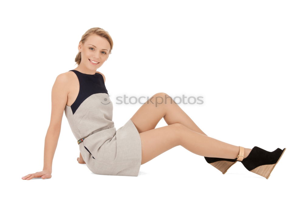 Similar – Image, Stock Photo Young sporty woman doing exercises with a latex band