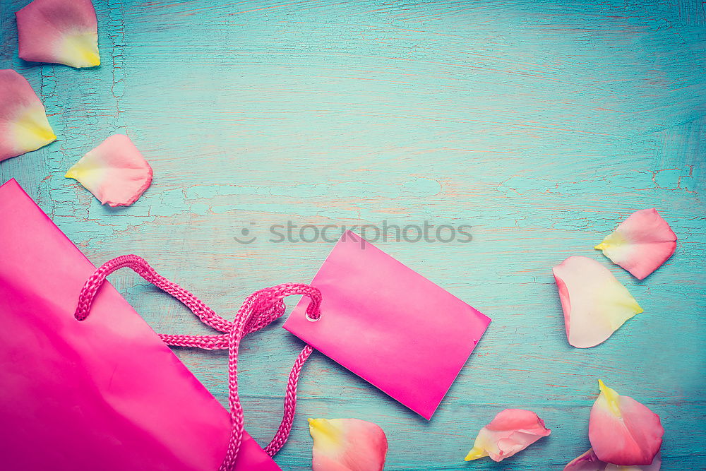 Similar – Shopping bag with flowers petals