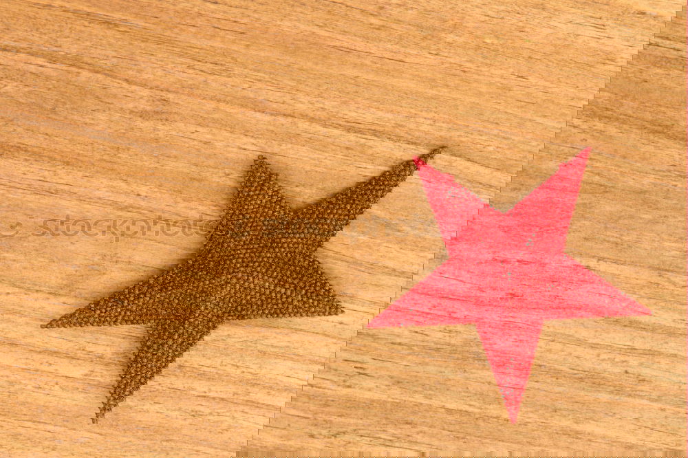 Image, Stock Photo Bright red star for decoration