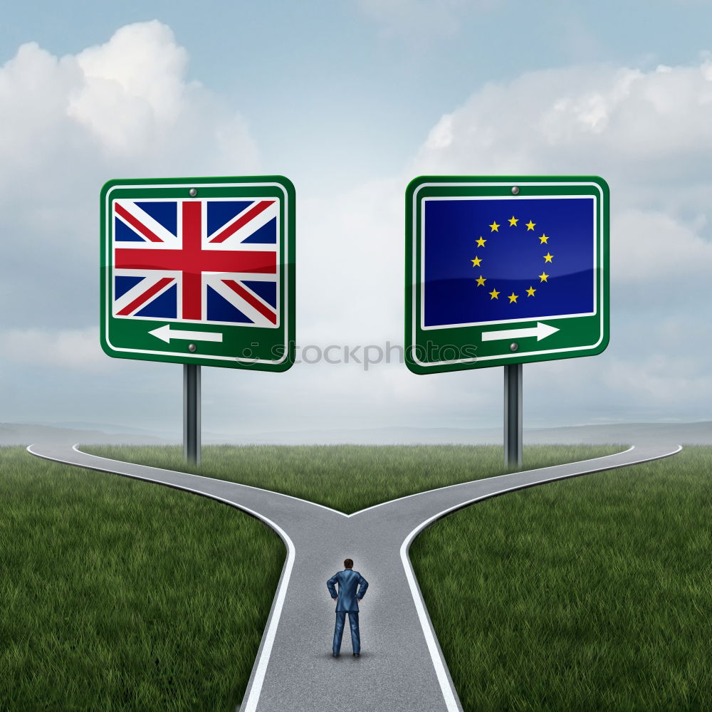 Similar – Image, Stock Photo Banksy Grafitti in Dover. Brexit symbolism, star of Europe