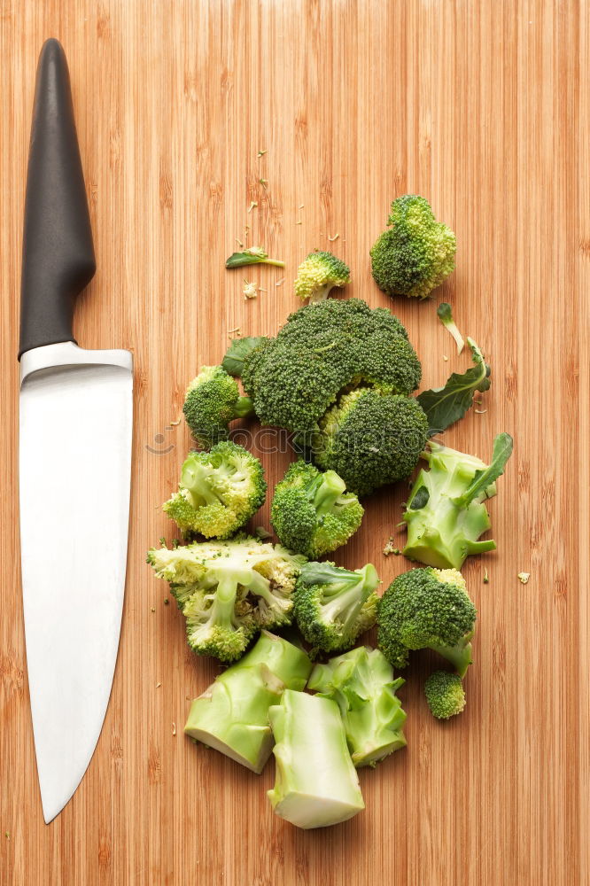 Image, Stock Photo Prepare broccoli cabbage on chopping board