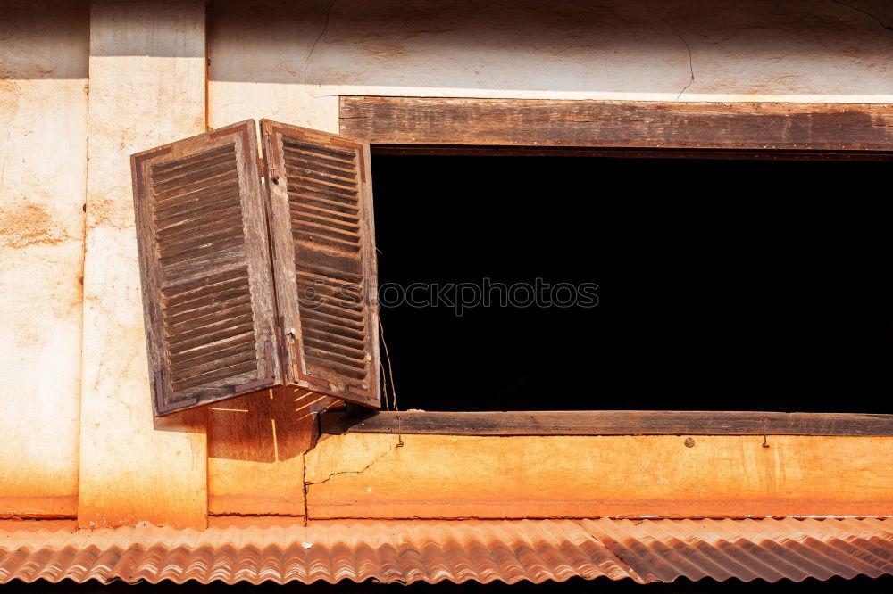 Similar – Image, Stock Photo ochre old house wall, windows, laundry