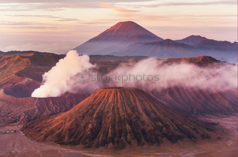 Image, Stock Photo Volcano Bromo and Semeru