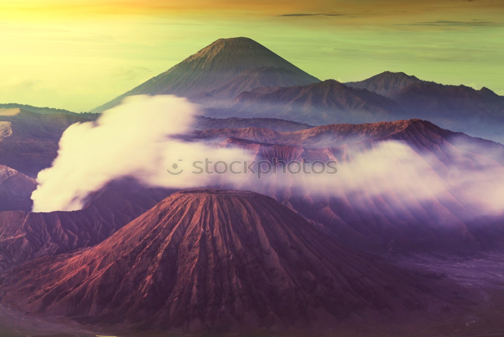 Similar – Image, Stock Photo Bromo Tengger Semeru National Park just before sunrise