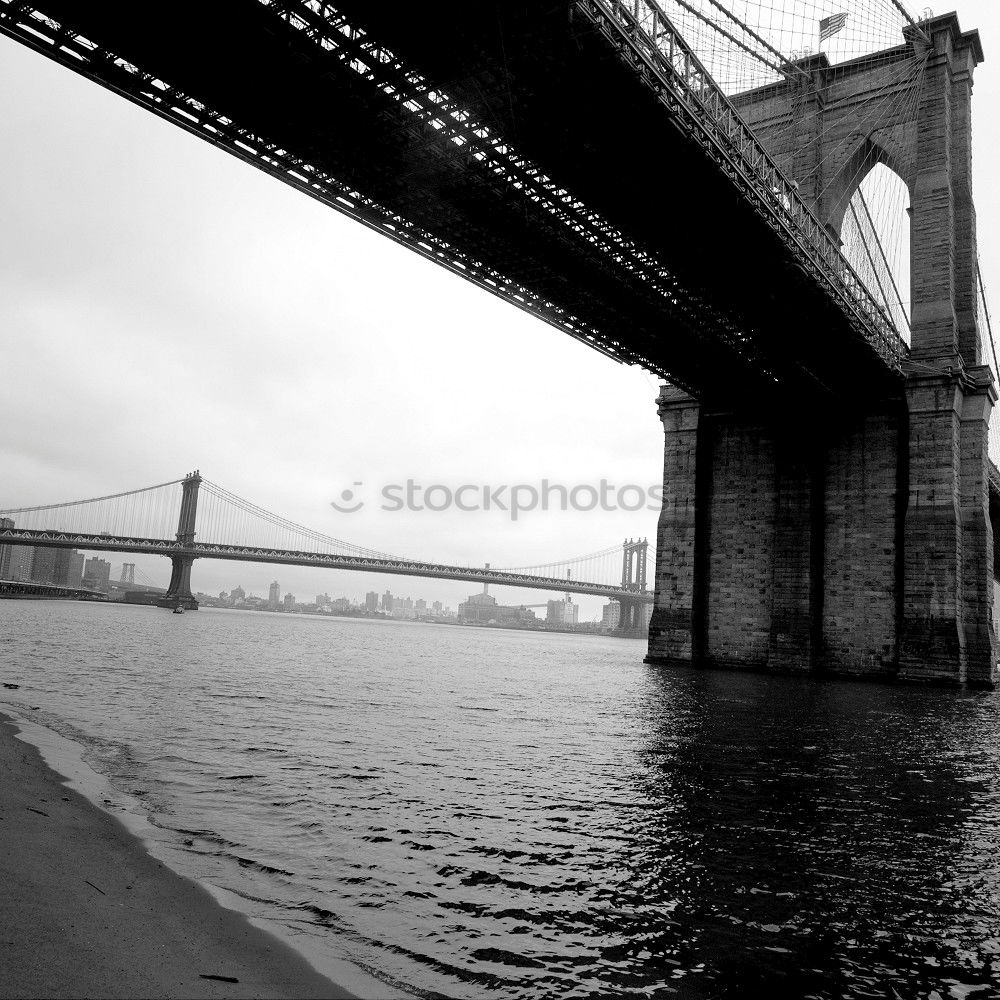 Similar – fog bridge Deserted Bridge