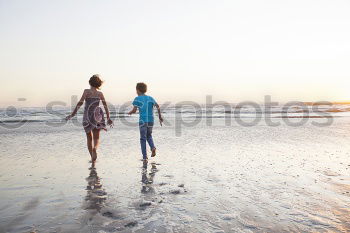 Similar – Image, Stock Photo Box and girl at the beach