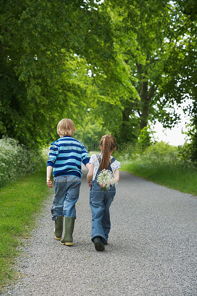 Similar – Image, Stock Photo autumn walk Human being