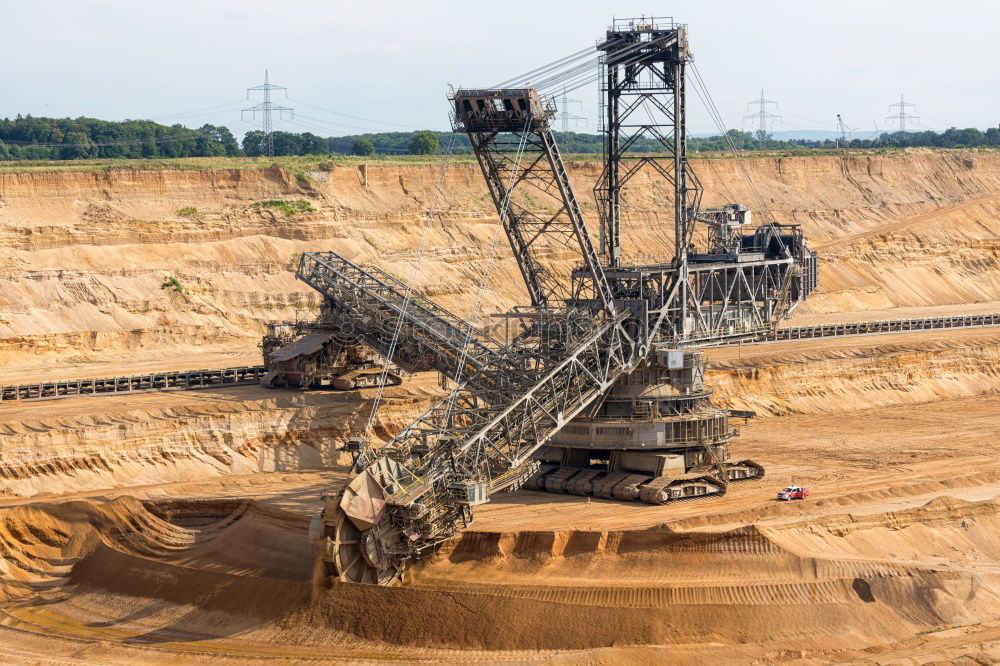 Similar – Image, Stock Photo Bucket wheel excavator in the Garzweiler 2 open pit mine