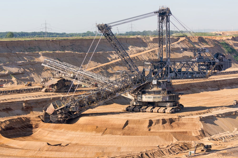 Similar – Image, Stock Photo Bucket wheel excavator in the Garzweiler 2 open pit mine