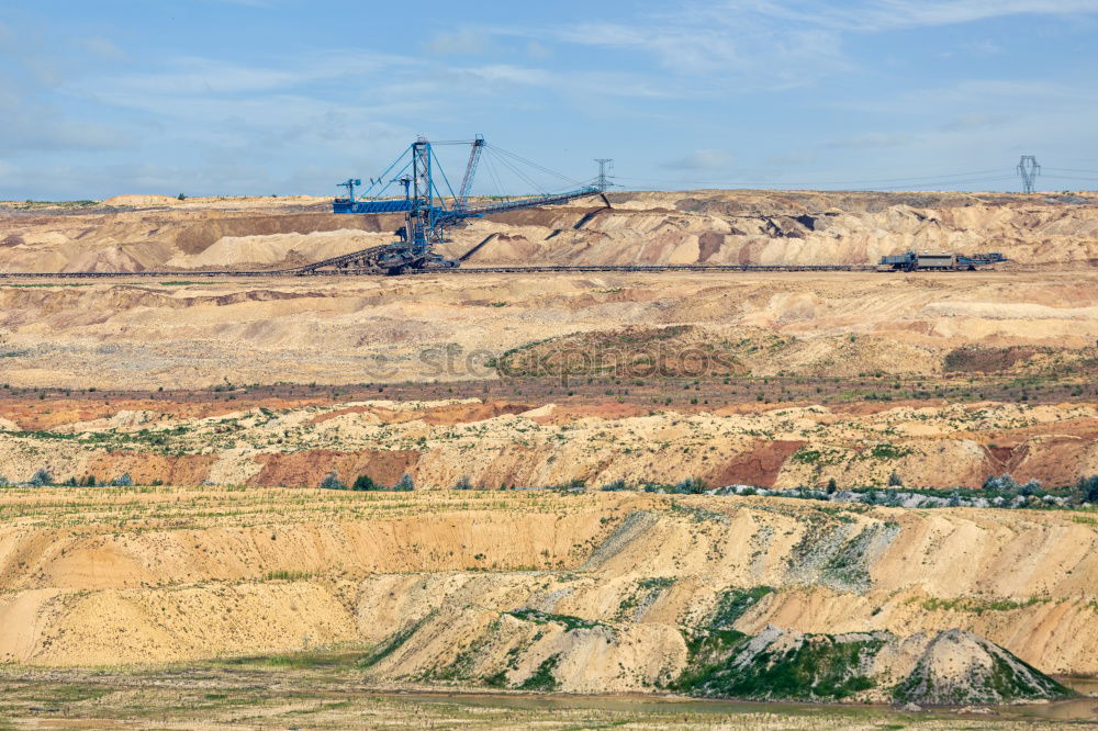 Similar – Image, Stock Photo Garzweiler 2 opencast lignite mine, a coal-fired power station in the background, North Rhine-Westphalia