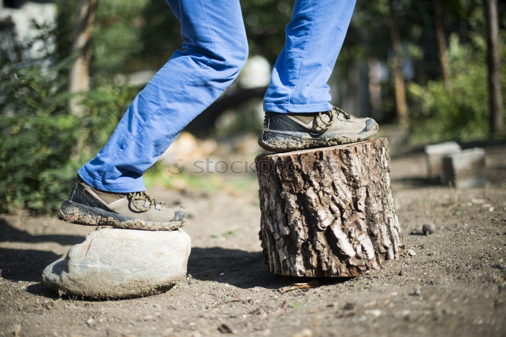 Similar – Obstacle course Station 2 (balance beam)