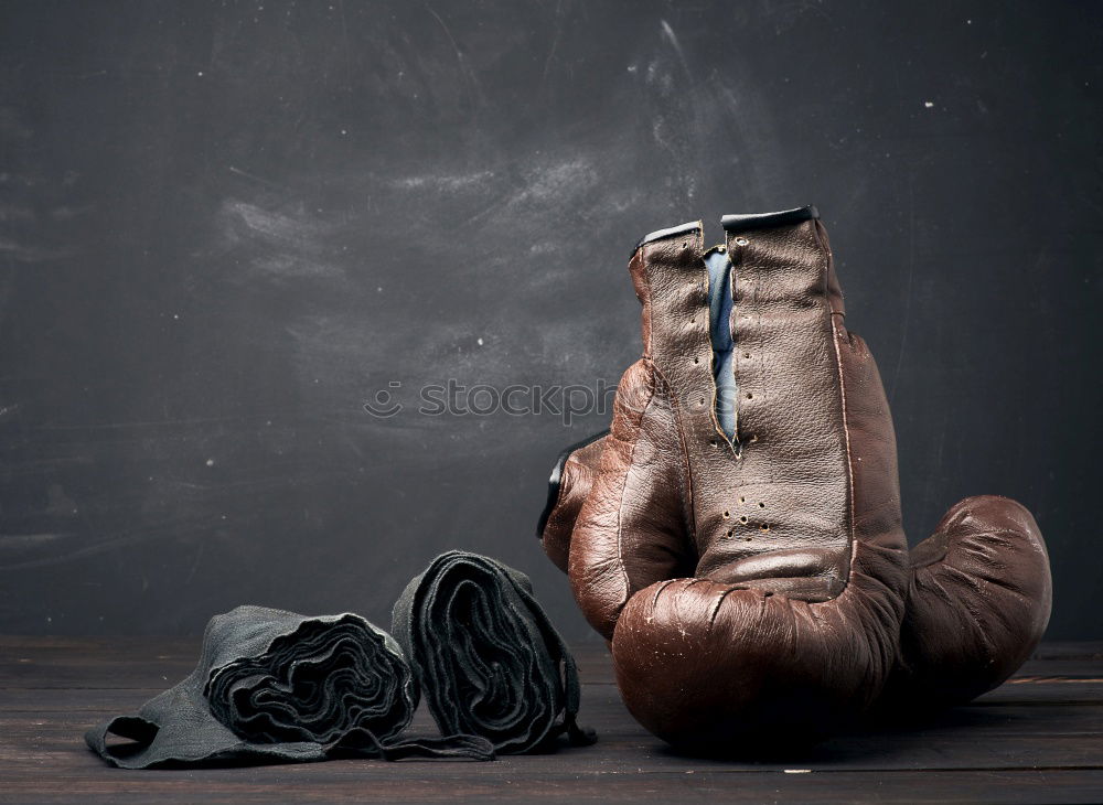 Similar – Image, Stock Photo very old brown boxing gloves