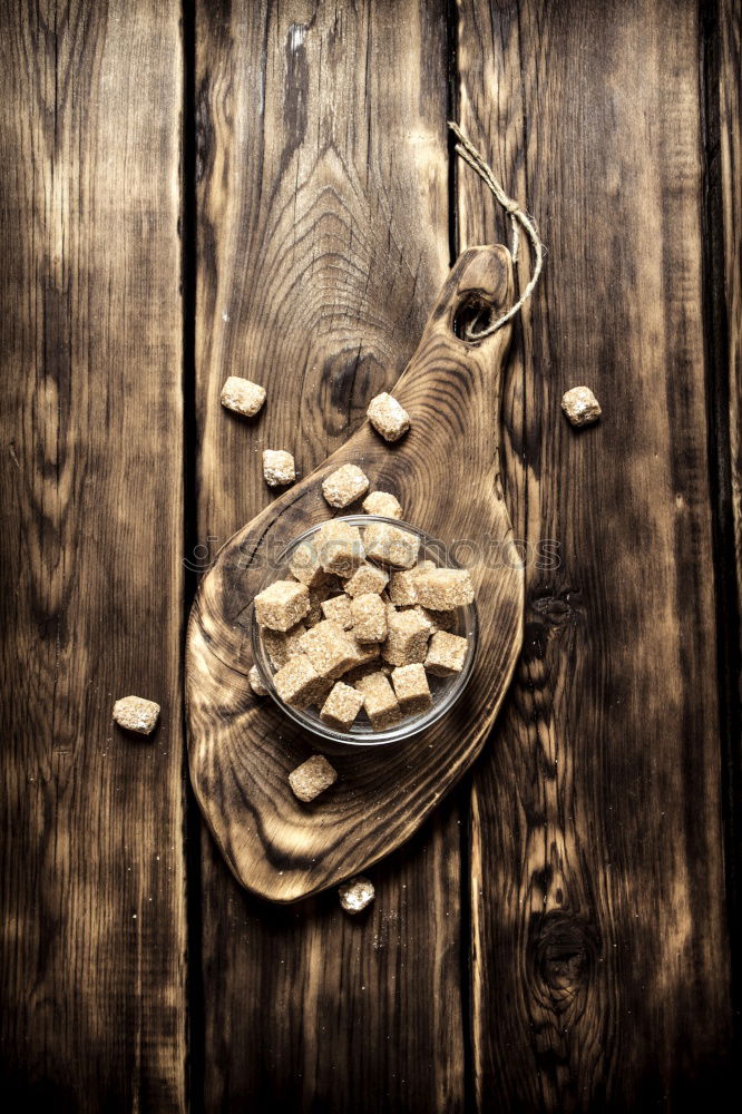 Image, Stock Photo nutcracker: a hammer that opens nuts, plus three cinnamon stars