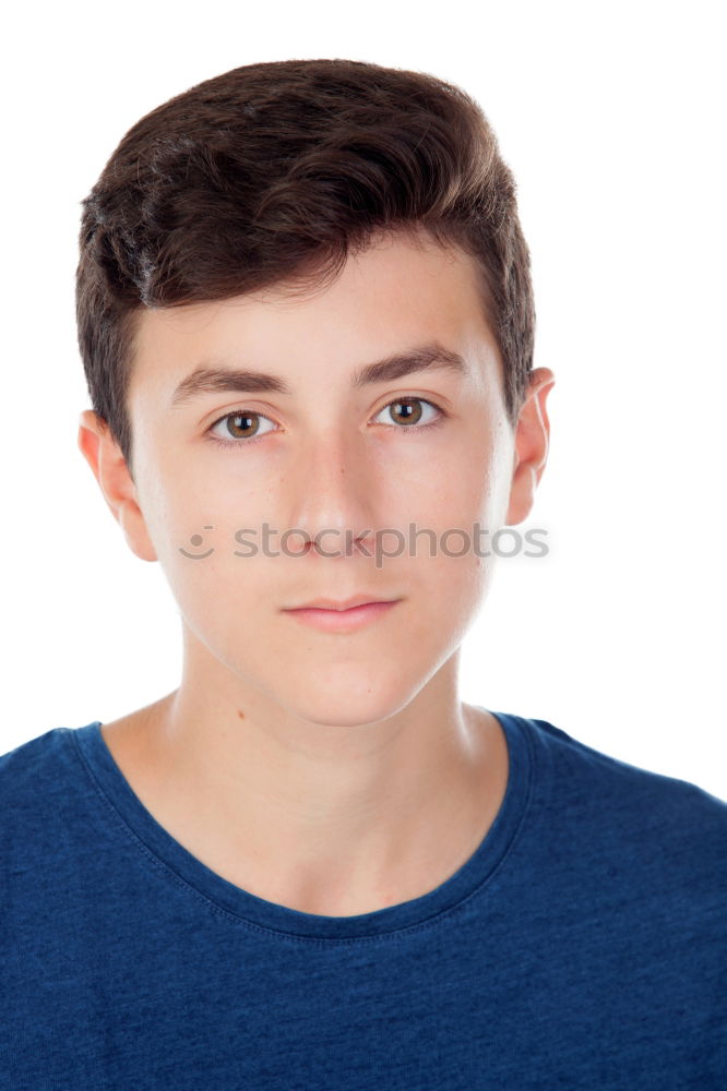 Similar – Image, Stock Photo Handsome brown-haired teen
