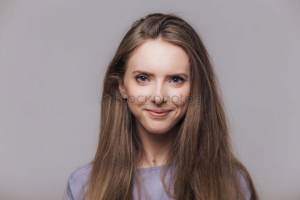 Similar – Image, Stock Photo Portrait of a young, smiling woman