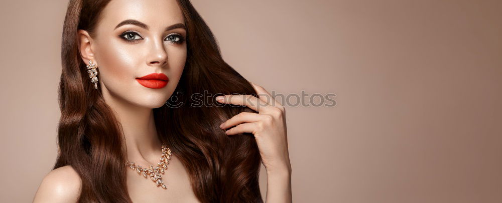 Similar – Image, Stock Photo Woman with pearl necklace