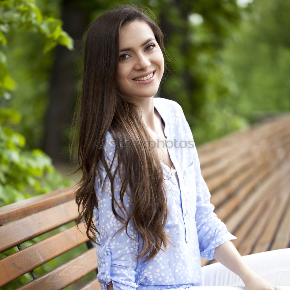 Similar – Image, Stock Photo contented Feminine