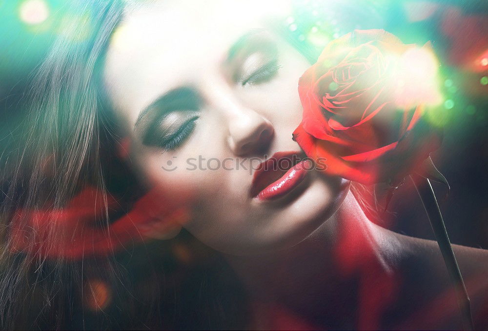 Similar – Image, Stock Photo A short red moment Red