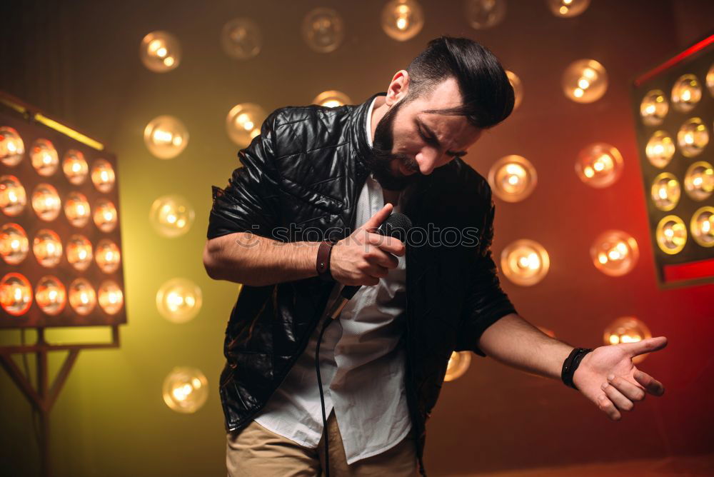 Similar – Image, Stock Photo Woman in dress dancing flamenco on scene