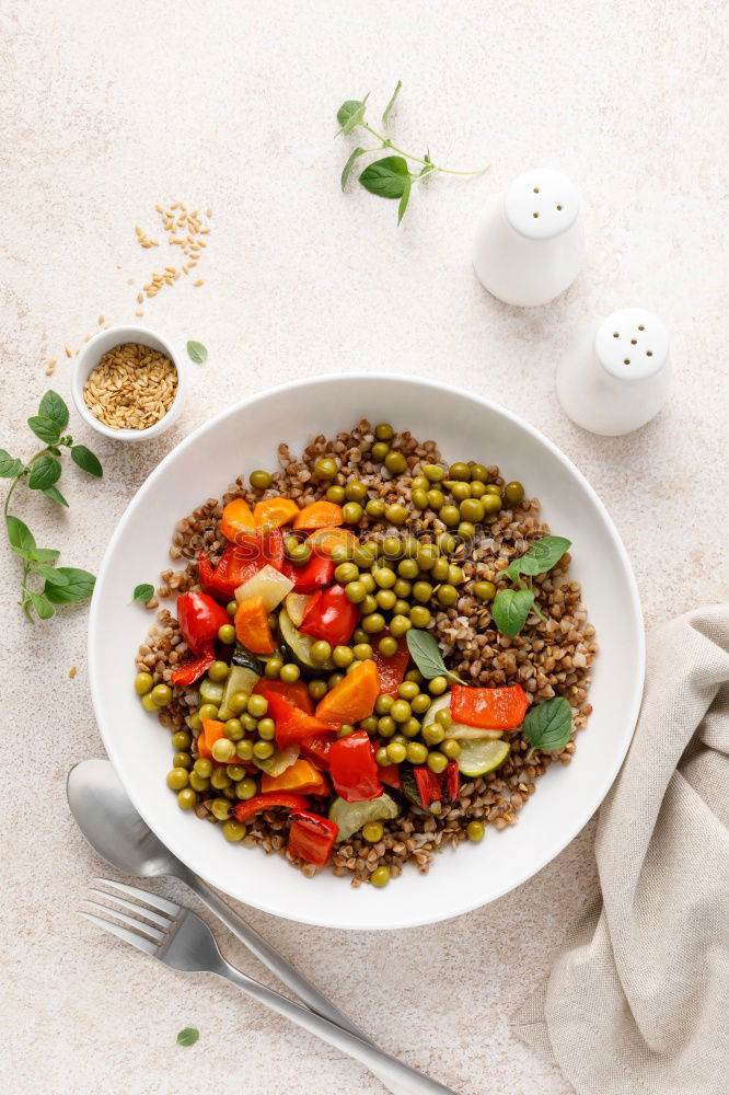 Similar – Image, Stock Photo Smoothie with fruit,cereals and chia