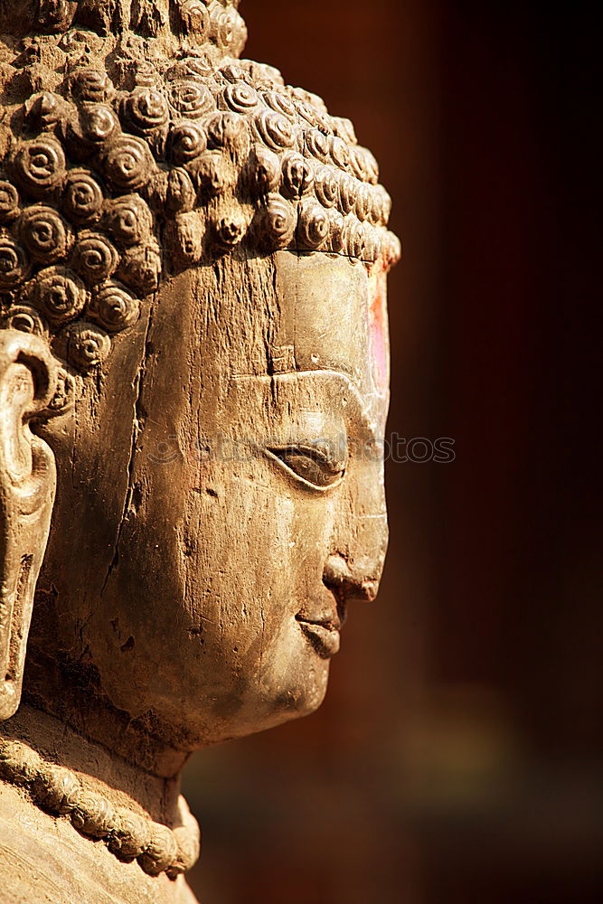 Image, Stock Photo Golden buddha image in Bangkok, Thailand