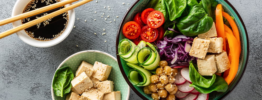 Similar – Image, Stock Photo Healthy lunch Food with chicken salad