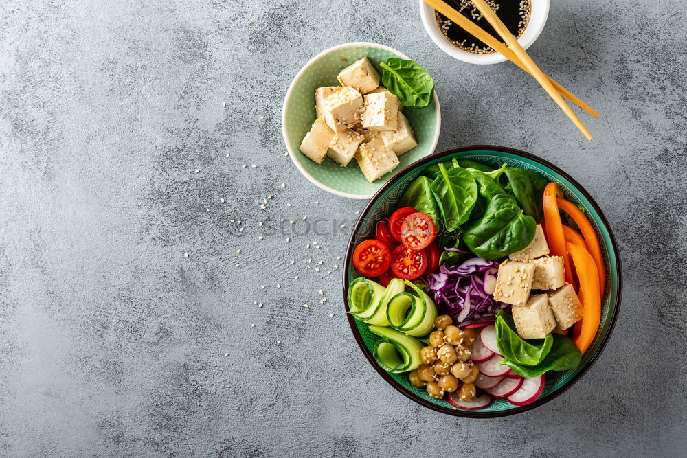 Similar – Image, Stock Photo Healthy lunch Food with chicken salad