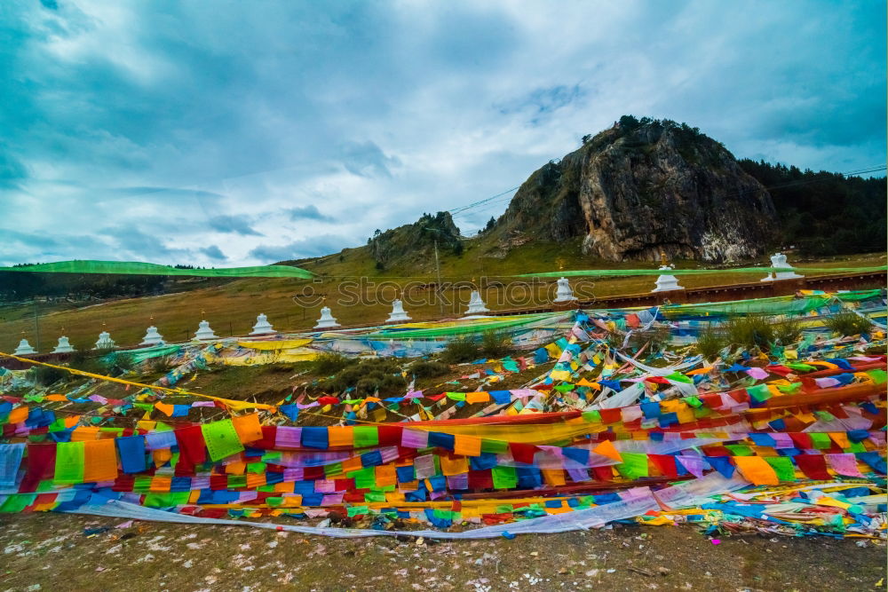 Similar – Image, Stock Photo prayer flags Tourism