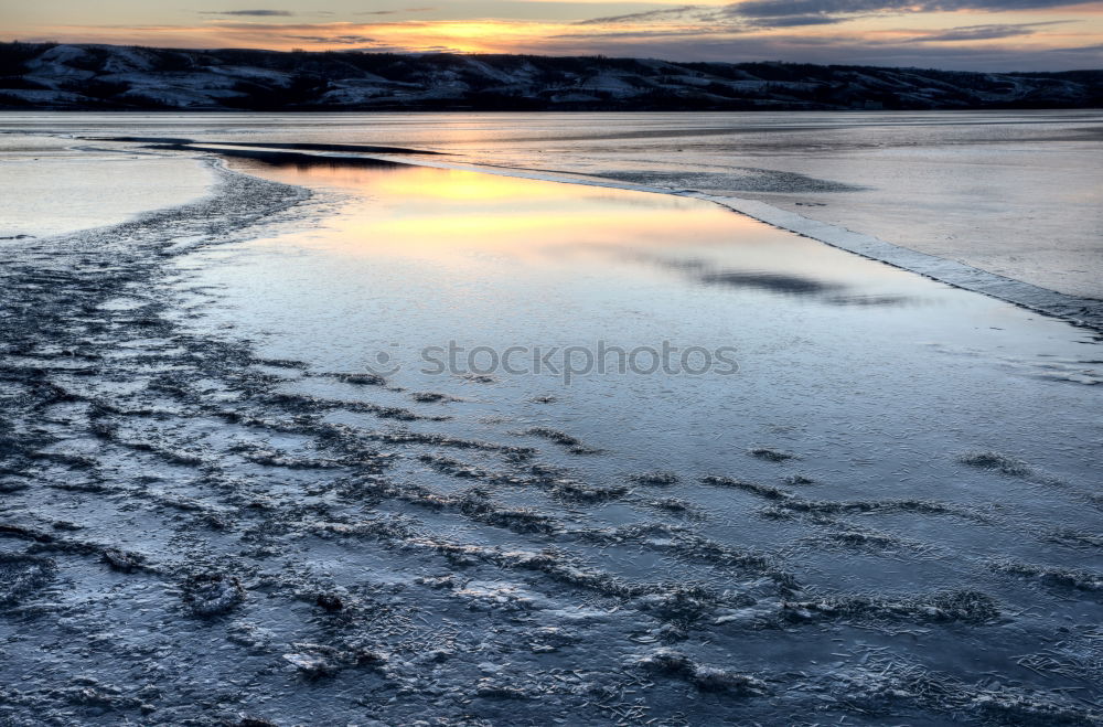 Similar – Image, Stock Photo Snow and puddle November