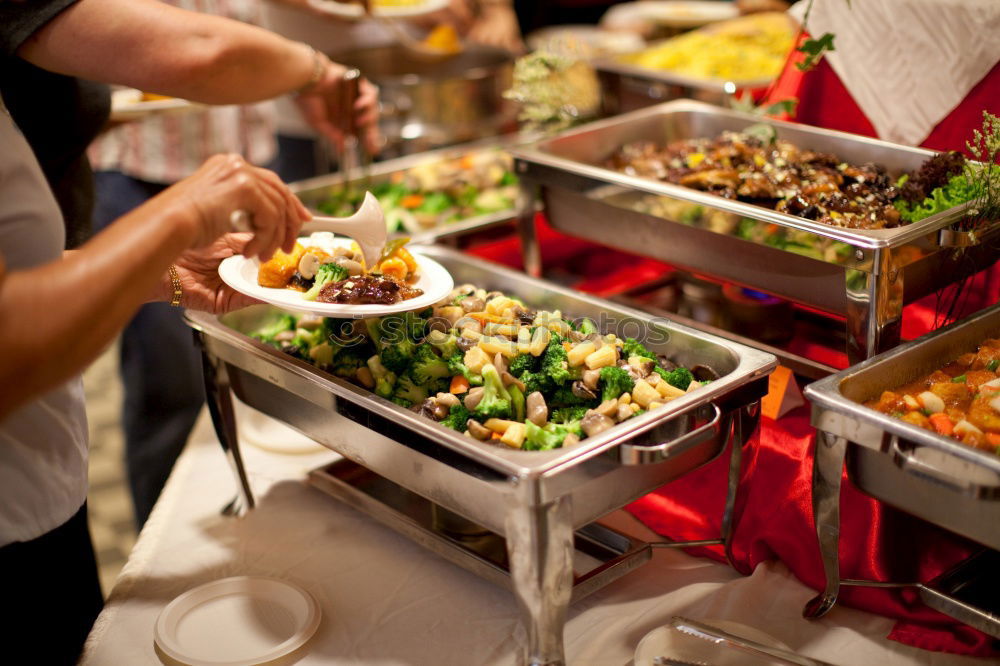 Similar – Korean hot pot and people taking food with chopsticks.