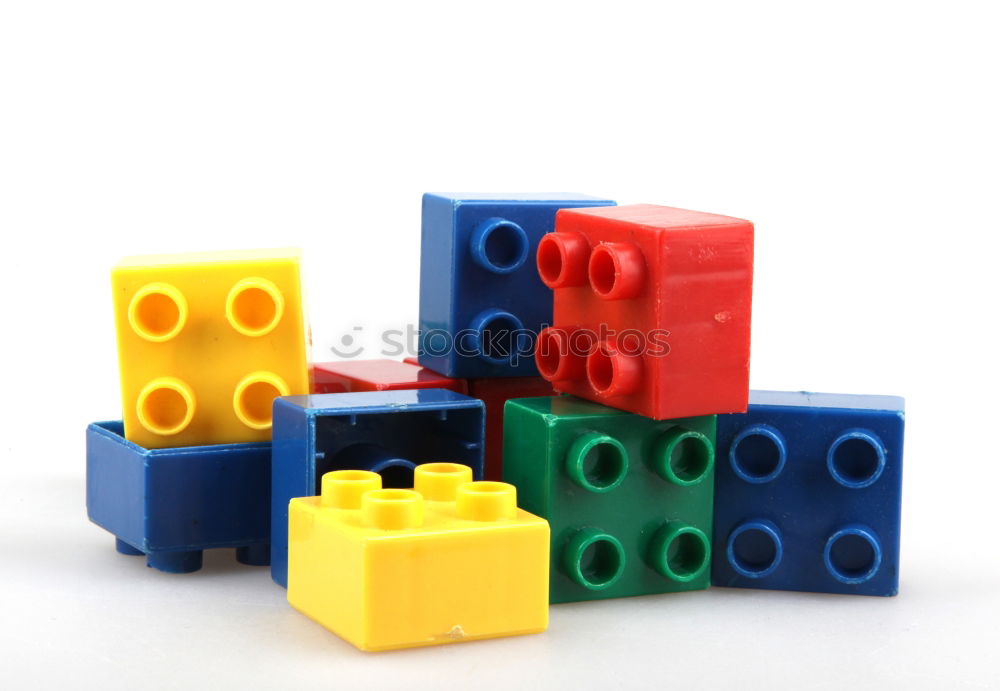 Similar – Image, Stock Photo Floating Plastic geometric cubes in the air. Construction toys