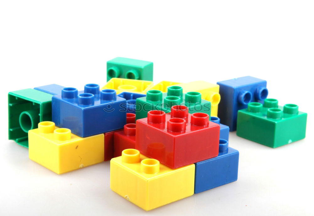 Similar – Image, Stock Photo Floating Plastic geometric cubes in the air. Construction toys