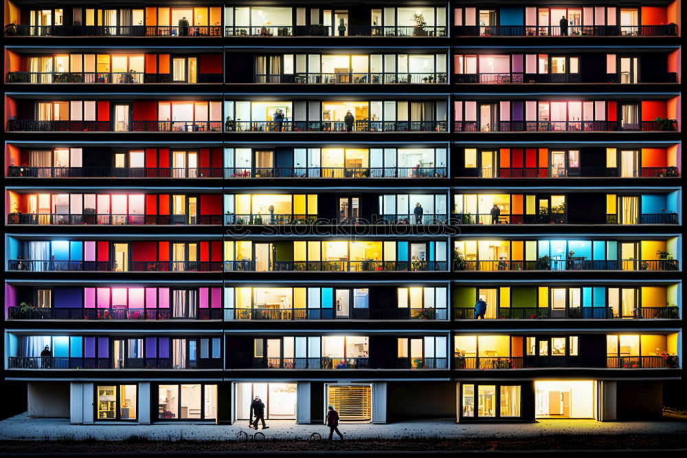 Similar – Window to the night Facade