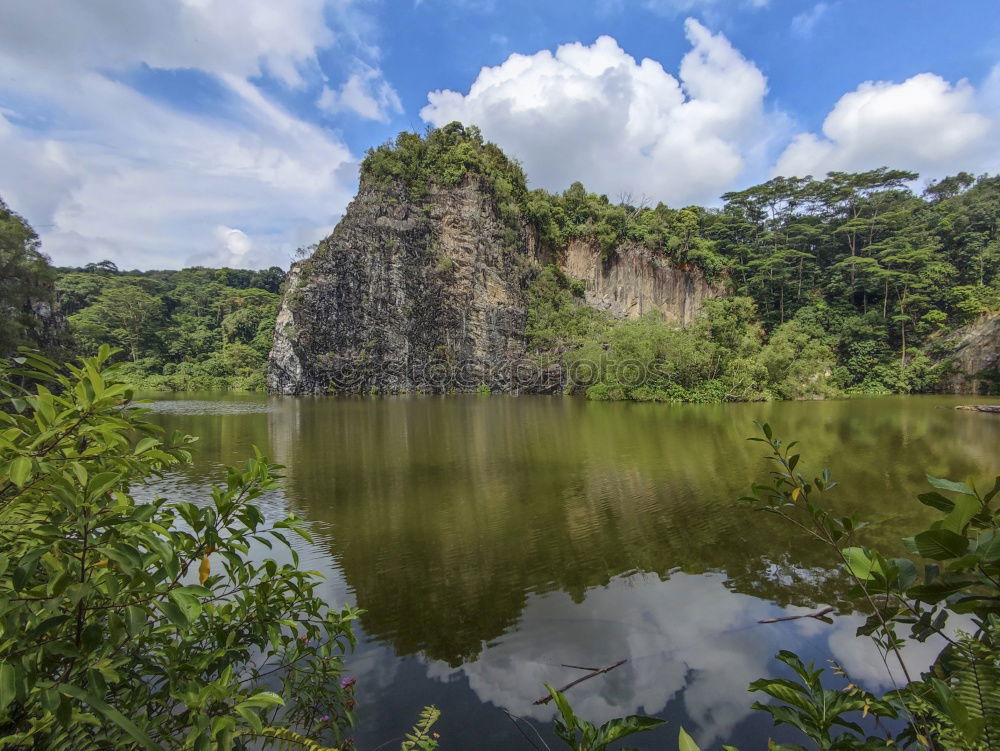 Similar – Image, Stock Photo Landscape Vietnam. River view in the dim light of dusk at Ninhbi