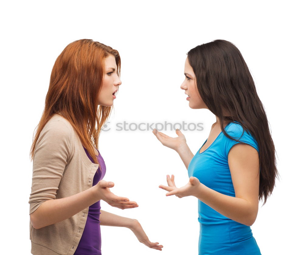 Similar – Image, Stock Photo Female couple standing together