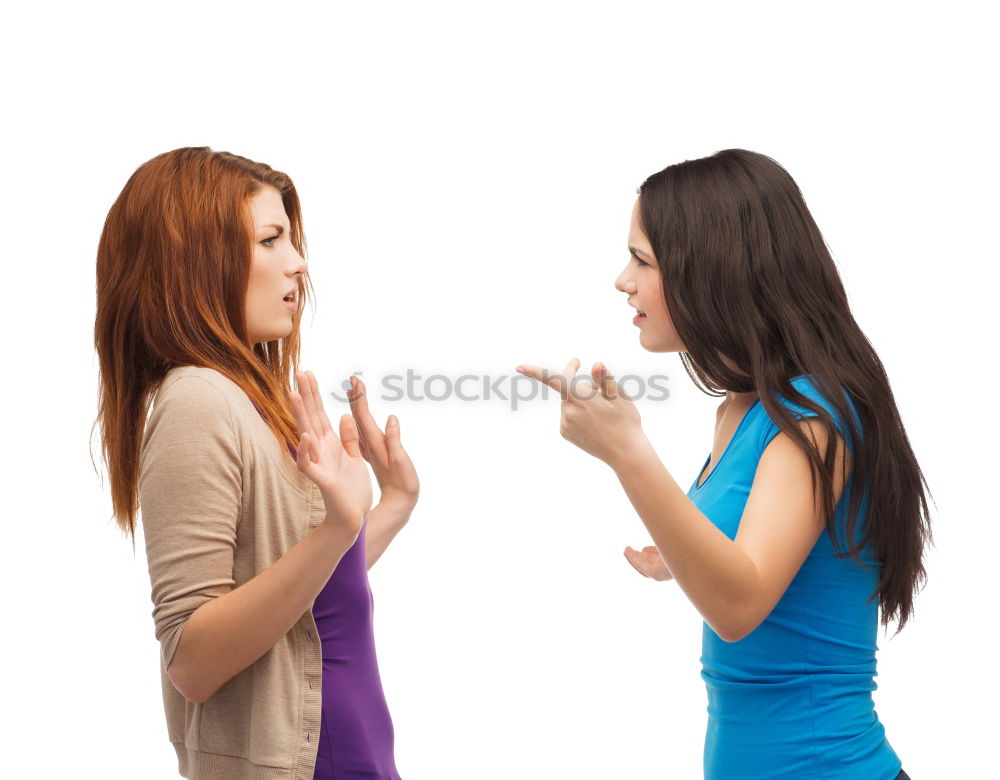 Similar – Image, Stock Photo Female couple standing together