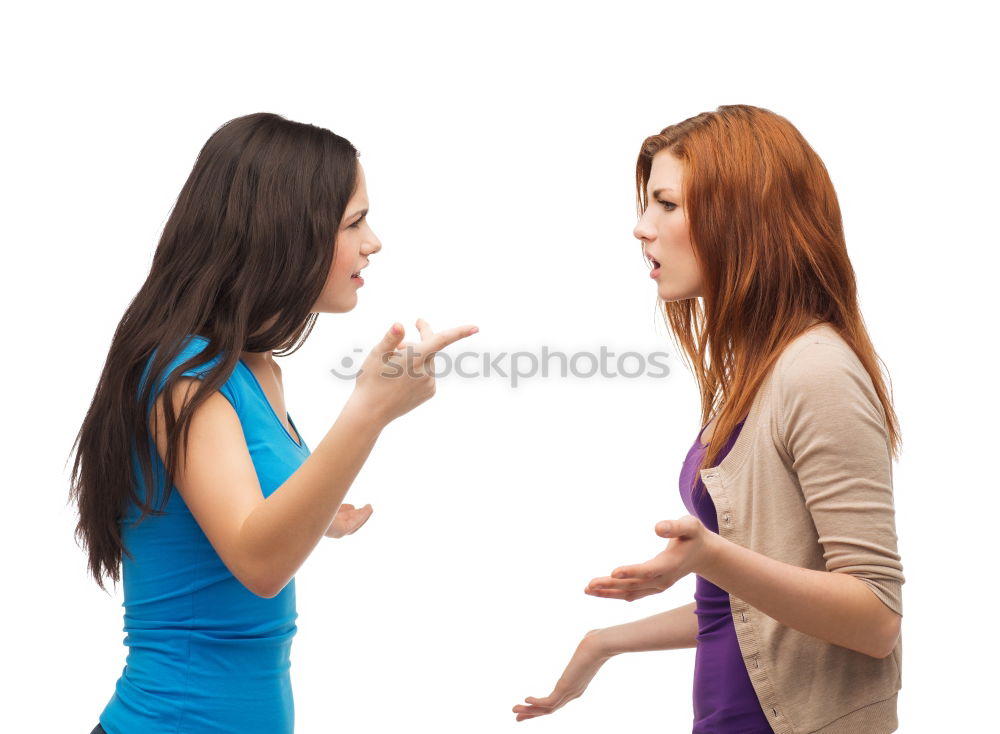 Similar – Image, Stock Photo Female couple standing together