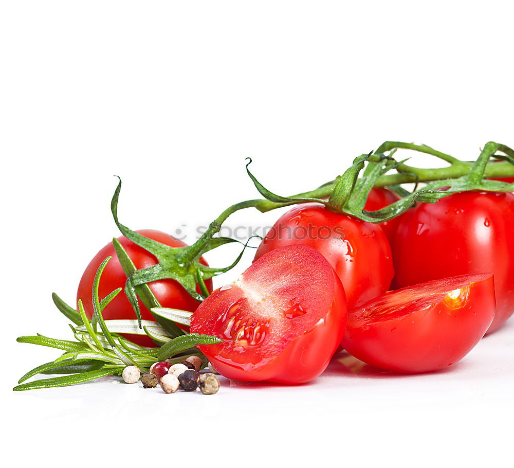 Similar – Fresh tomatoes in a green plate