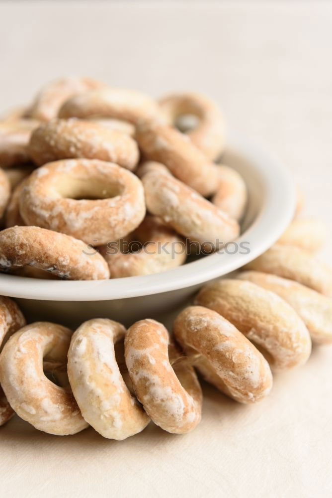 Similar – Italian Amaretti Biscuits In White Bowl